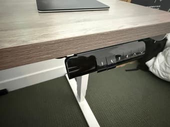 FlexiSpot E5 Electric Standing Desk - Dual Motor - 48x24 Oak Top, Whi 3