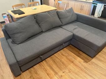 IKEA FRIHETEN Sleeper Sectional (Grey) 1