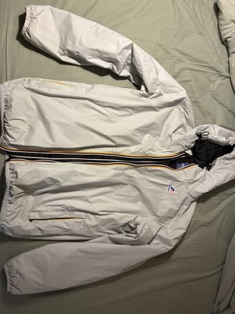 Selling White K-Way Rarely Worn. 1