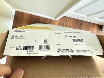 Subaru windshield sunshade for Crosstrek 1